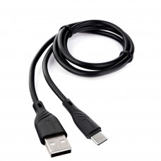 Кабель USB 2.0 A-->C, 1м Cablexpert <CCB-USB2-AMCMO1-1MB>, Classic 0.1, черный