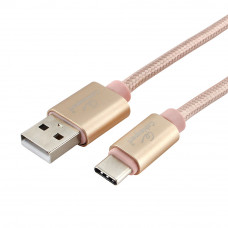 Кабель USB 2.0 A-->C, 1м Cablexpert <CC-U-USBC01Gd-1M>, серия Ultra, золотой