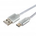 Кабель USB 2.0 A-->C, 3м Cablexpert <CC-U-USBC01S-3M>, серия Ultra, серебристый