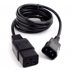 Удлинитель кабеля питания  1.8м Cablexpert <PC-189-1-1> C14- C19 3500 Вт 16А