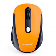 Мышь Gembird MUSW-420-3, 2.4ГГц, оранжевый,4кн, 1600DPI, блистер