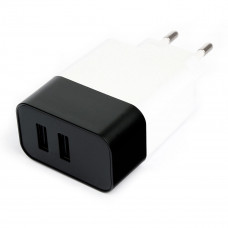 Адаптер питания 220 В - USB Cablexpert <MP3A-PC-27W> 3,1А, 2*USB, белый
