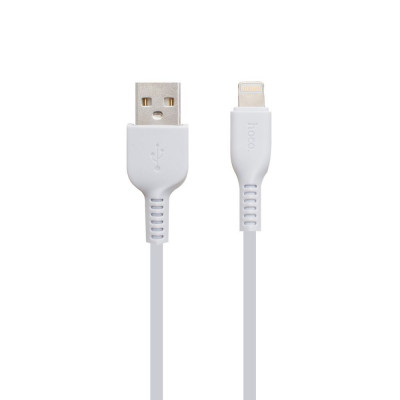 Кабель USB 2.0 A(m) --> Lightning  1м hoco X13, белый