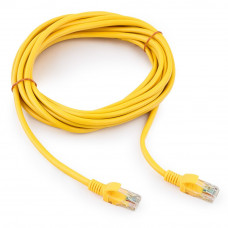 Патч-корд UTP   5m Cablexpert PP12-5M/Y желтый кат.5E