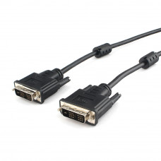Кабель DVI single link 3м  Cablexpert <CC-DVIL-BK-10> экран, феррит.кольца