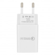 Адаптер питания 220 В - USB Cablexpert <MP3A-PC-16> QC 3.0, 100/220V - 1 USB порт 5/9/12V, белый