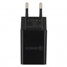Адаптер питания 220 В - USB Cablexpert <MP3A-PC-17> QC 3.0, 100/220V - 1 USB порт 5/9/12V, черный