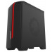 Корпус GameMax H601 BR без БП (Midi Tower, ATX, Black+Red, Blue Led)