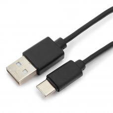 Кабель USB 2.0 A-->C,  0,3м Гарнизон GCC-USB2-AMCM-0.3M, USB2.0 AM/ USB3.1 Type-C