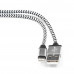 Кабель USB 2.0 A(m) --> Lightning  1м Cablexpert <CC-ApUSB2sr1m> серебристый (ОПЛЕТКА)