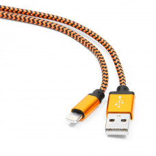 Кабель USB 2.0 A(m) --> Lightning  1м Cablexpert <CC-ApUSB2oe1m> оранжевый (ОПЛЕТКА)