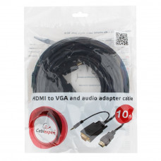 Конвертер HDMI(m) --> VGA(m) 10м Cablexpert <A-HDMI-VGA-03-10M>