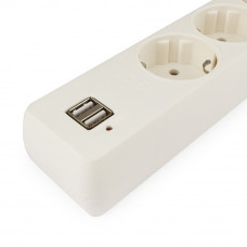 Сетевой фильтр Гарнизон EHW-6-USB 1.8м (5 розеток + 2 USB 2A) белый