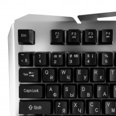 Клавиатура Гарнизон GK-500G, металл, подсветка, USB, игровая
