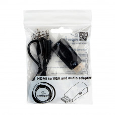 Конвертер HDMI(m) --> VGA(f) Cablexpert <A-HDMI-VGA-02> Jack3.5 аудиовыход