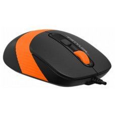 Мышь A4 Fstyler FM10 черный/оранжевый оптическая (1600dpi) USB (4but)