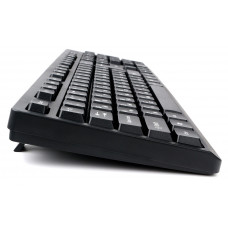 Клавиатура Gembird KB-8355U-BL, USB, черный, лазерная гравировка символов, кабель 1,85м