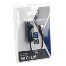 Сетевой адаптер USB C-type Gembird <NIC-U6> 100Мбит/с