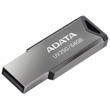 Флэш-диск 64 GB A-Data <AUV250-64G-RBK> UV250 USB2.0 серебристый