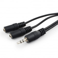 Кабель Audio MiniJack(m) - 2*MiniJack(f) 5м Cablexpert <CCA-415> разветвитель