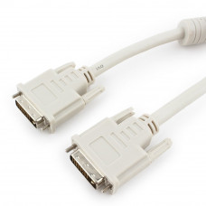 Кабель DVI single link 3м  Cablexpert <CC-DVI-10> экран, феррит.кольца
