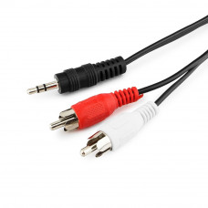Кабель Audio MiniJack(m) - 2*RCA(m) 10м Cablexpert CCA-458-10M