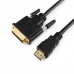 Кабель HDMI ==> DVI (19M/19M)  1.8м Cablexpert <CC-HDMI-DVI-6>