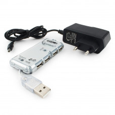 Концентратор USB 2.0 4 порта, Gembird <UHB-C244> питание