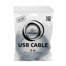 Кабель USB 2.0 удлинитель A,  3м проф. <CCF-USB2-AMAF-10>