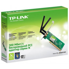 Адаптер TP-Link <TL-WN851ND> 108M Wireless PCI Adapter, Atheros, 2x2 MIMO, 2.4GHz, 802.11n