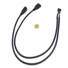 Планка для мат. платы 10 pin Espada EIDC10PF-USB2*2 <кабель 50 см>