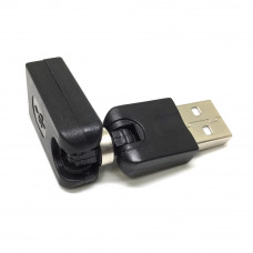 Переходник USB 2.0 A(m) --> A(f) Espada <EUSB2Am-Af360><37669> поворотный 360°/ 360°