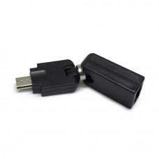Переходник USB 2.0 A(f) --> microUSB(m) поворотный 360°/ 360° <EUSB2fmcUSBm360><37673>