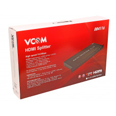 Разветвитель HDMI VCOM <DD4116> 1.4v  HD19M/16x19M, 1 компьютер - 16 мониторов, каскадируемый