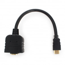 Разветвитель HDMI Cablexpert DSP-2PH4-002 HD19M/2x19M, 1 компьютер - 2 монитора
