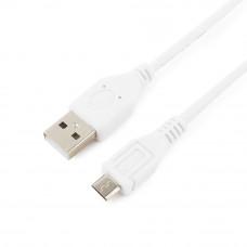 Кабель USB 2.0 A-->microB 5P  0.5м <Gembird/Cablexpert> <CCP-mUSB2-AMBM-W-0.5M>