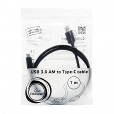 Кабель USB 3.0 A-->C,  1м Cablexpert <CCP-USB3-AMCM-1M> USB3.0 AM/USB3.1 Type-C