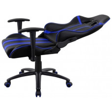 Кресло игровое Aerocool AC120 AIR-BB , черно-синее, с перфорацией, до 150 кг