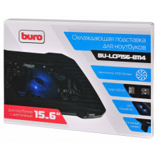Подставка для ноутбука Buro BU-LCP156-B114 15.6"357x265x33мм 1xUSB 1x 140ммFAN 345г металлическая се
