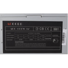 Блок питания ATX  600W Accord ACC-600-12 (24+4pin) 4*SATA I/O switch