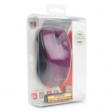 Мышь Gembird MUSW-320-P, беспр., опт., фиолетовый USB