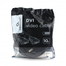 Кабель DVI-I double link (29M/29M) 10м Cablexpert <CC-DVI2L-BK-10M>  экран, феррит.кольца