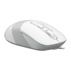 Мышь A4 Fstyler FM10 белый/серый оптическая (1600dpi) USB (4but)