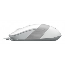 Мышь A4 Fstyler FM10 белый/серый оптическая (1600dpi) USB (4but)