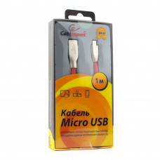 Кабель USB 2.0 A-->microB 5P 1м Cablexpert <CC-G-mUSB01R-1M> серия Gold, красный