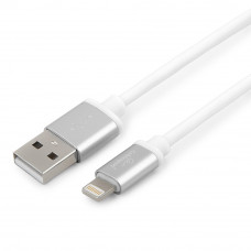 Кабель USB 2.0 A(m) --> Lightning  0.5м Cablexpert <CC-S-APUSB01W-0.5M> серия Silver, белый