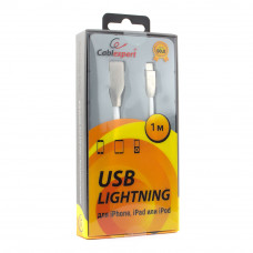 Кабель USB 2.0 A(m) --> Lightning  1м Cablexpert <CC-G-APUSB01W-1M> серия Gold, белый