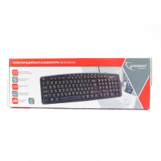 Клавиатура Gembird KB-8340UM-BL Black 107 клавиш + 9 доп. клавиш, кабель 1.7 метра, USB