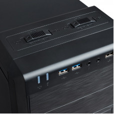 Корпус PrimeBox SS801 без БП (2*USB2.0; 2*USB3.0; 1*USB TypeC; CardReader; IOn; hSade)