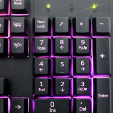 Клавиатура Гарнизон GK-210G, USB, черный, 104 клавиши, подсветка Rainbow, кабель 1.5м